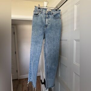 Abercrombie 90s straight ultra high rise curve love jeans